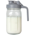 OneDream Breast Milk Pitcher 32oz Glass Pitcher with Lid, Formula Pitcher Leakproof Drip-Free Spout, Wide Mouth  Mason Jar  Pitcher for Easy Pouring, Dishwasher Safe Breastmilk Storage Pitcher