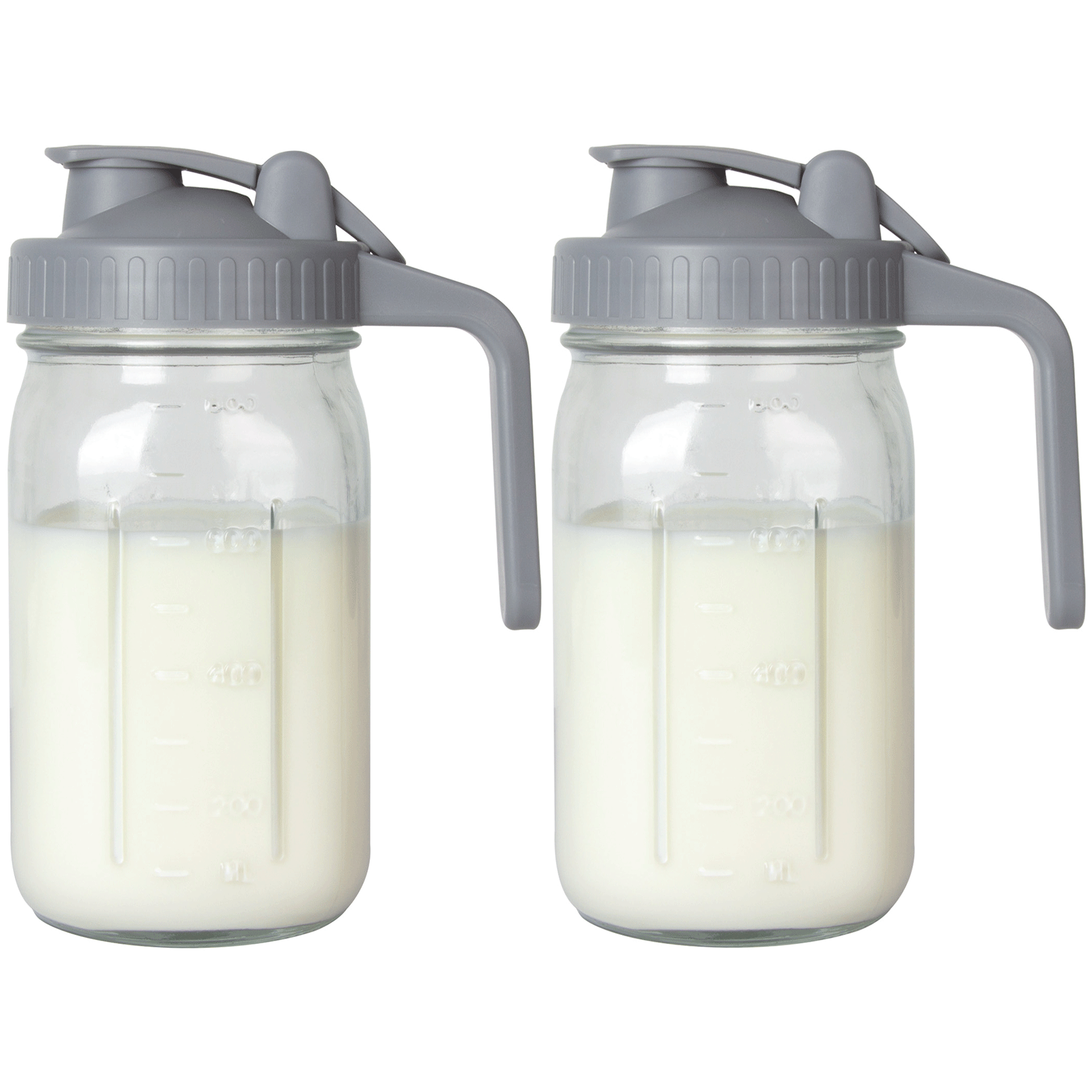 OneDream Breast Milk Pitcher 32oz Glass Pitcher with Lid, Formula Pitcher Leakproof Drip-Free Spout, Wide Mouth  Mason Jar  Pitcher for Easy Pouring, Dishwasher Safe Breastmilk Storage Pitcher