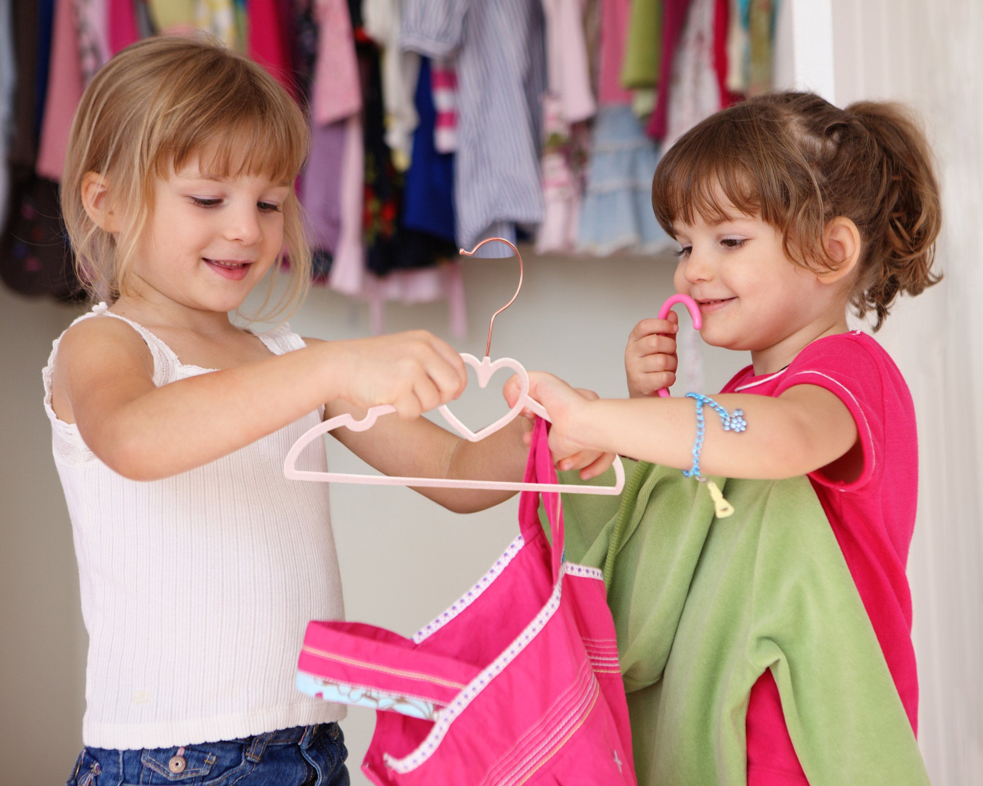 OneDream Pink Heart Velvet Baby Hangers - Toddler Hangers with Clips, Premium Velvet Strong and Durable Baby Clothes Hangers Without Slipping, Ultra Slim and Stackable Space Saving